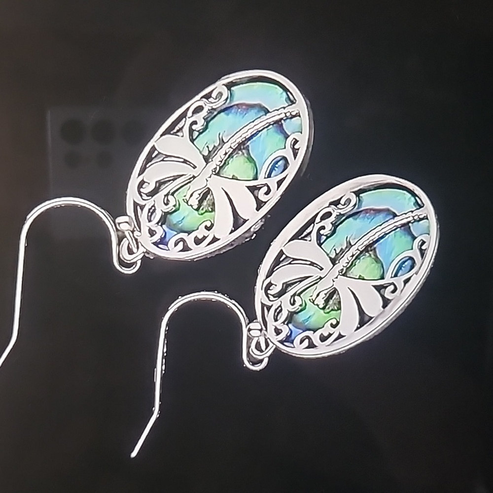 Dragonfly🌸🌸 3pc set necklace earrings - Picture 3 of 5